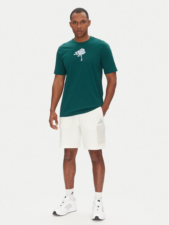 adidas adidas Футболка Earth Day Graphic JI6753 Зелений Regular Fit