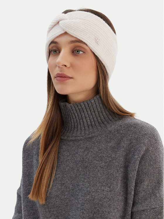 Calvin Klein Textilná čelenka Calvin Klein LV04F8039G Krémová
