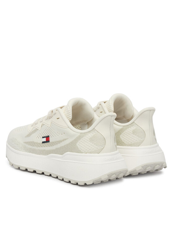 Tommy Jeans Laisvalaikio batai Tommy Jeans Tjw Sporty Knit Runner EN0EN02962 Balta
