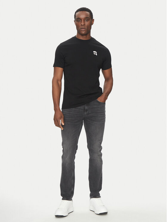 KARL LAGERFELD KARL LAGERFELD Póló 755710 500224 Fekete Regular Fit
