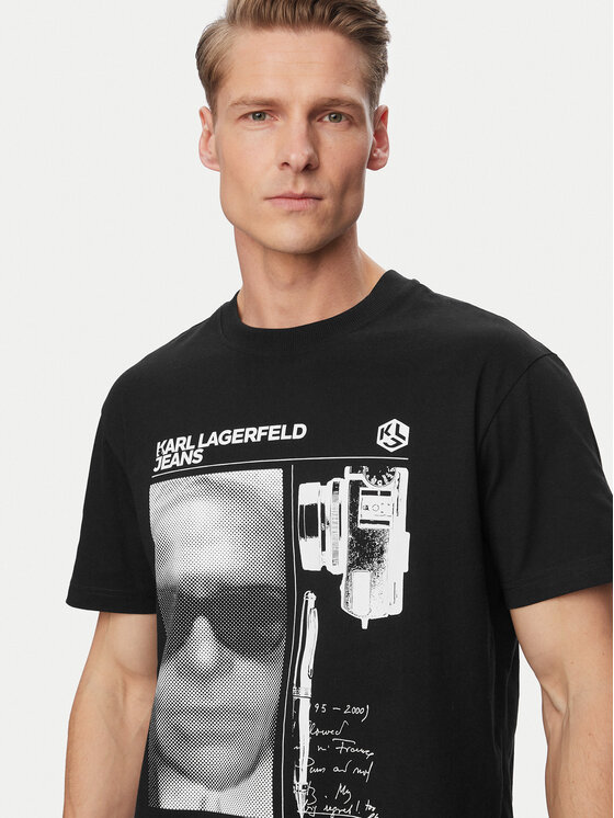 Karl Lagerfeld Jeans Karl Lagerfeld Jeans Camiseta B2M17067 Negro Regular Fit