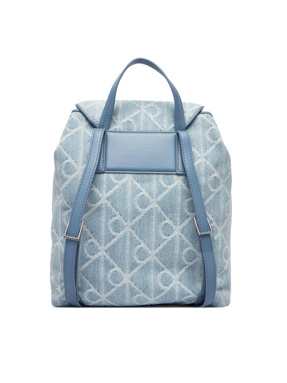 Calvin Klein Nahrbtnik Calvin Klein Emblem Aop Denim Backpack LV04F3508G Modra