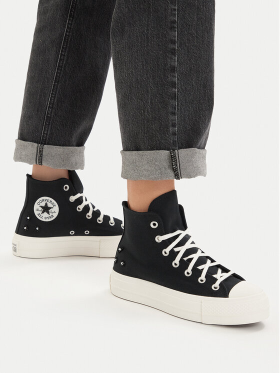 Converse Кеди Converse Chuck Taylor All Star Lift Platform Beads A17787C Чорний