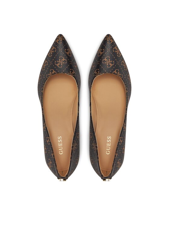 Guess Pantofi cu toc subțire Guess FL8G11 FAL08 Maro