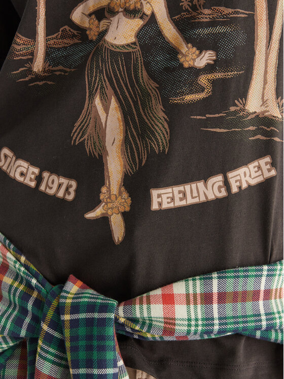 Billabong Billabong Póló EBJZT00477 Fekete Oversize