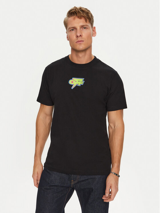 Off-White Off-White Футболка OMAA027F22JER0071070 Чорний Regular Fit