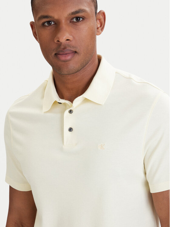 Calvin Klein Calvin Klein Polo LV04LB276G Écru Regular Fit