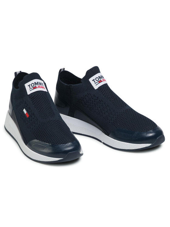 Tommy Jeans Αθλητικά Tommy Jeans Flexi Sock Runner EM0EM00664 Σκούρο μπλε