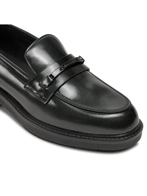 Calvin Klein Lords Calvin Klein Loafer W/M Bar Saff Lth HW0HW02076 Fekete
