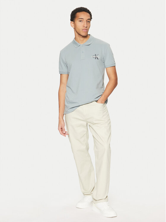 Calvin Klein Jeans Calvin Klein Jeans Pólóing Monologo J30J325664 Kék Regular Fit