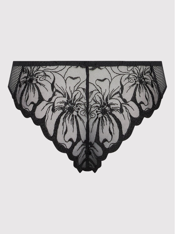 Chantelle Chantelle Стрінги Fleurs C12M90 Чорний