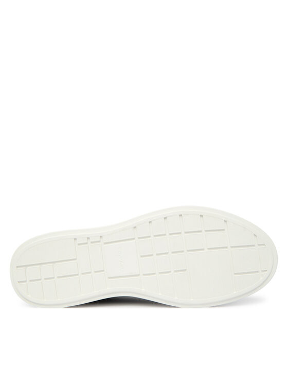 Calvin Klein Laisvalaikio batai Calvin Klein Low Pro Cup Laceup Lth Moire HW0HW02845 Juoda