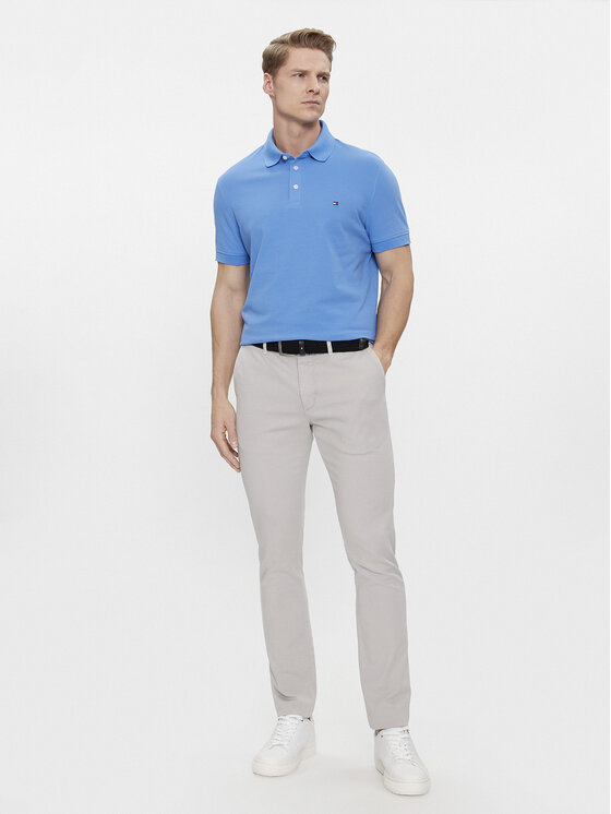 Tommy Hilfiger Tommy Hilfiger Polo marškinėliai 1985 MW0MW17771 Mėlyna Slim Fit