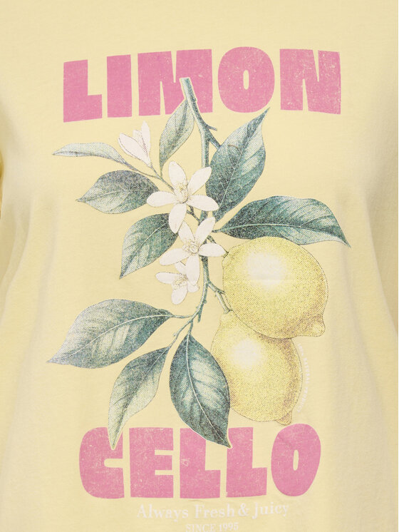 ONLY ONLY Camiseta Lucy 15367829 Amarillo Regular Fit