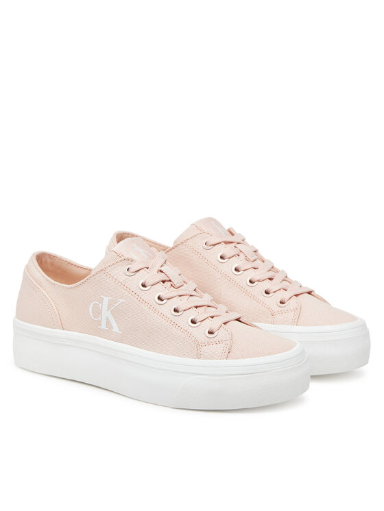 Calvin Klein Jeans Сникърси Calvin Klein Jeans Vulc Flatform Low Cv Mg YW0YW01763 Оранжев