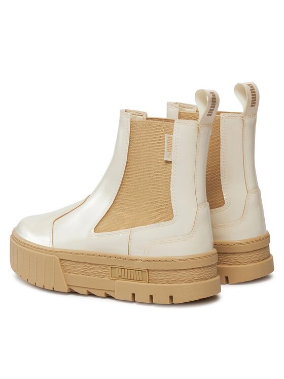 Puma Kotníková obuv s elastickým prvkem Puma Mayze Chelsea Jelly Wns 393626 03 Bílá