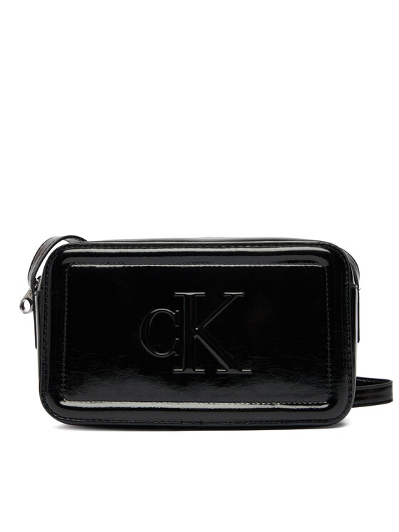 Calvin Klein Kabelka Calvin Klein Bold Ck Metallic Camera Bag LV04F3331G Černá