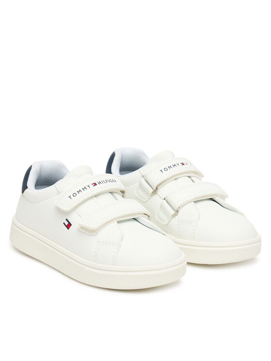 Tommy Hilfiger Sneakersy Tommy Hilfiger Low Cut Velcro T1X9-34338-1355 M Biały