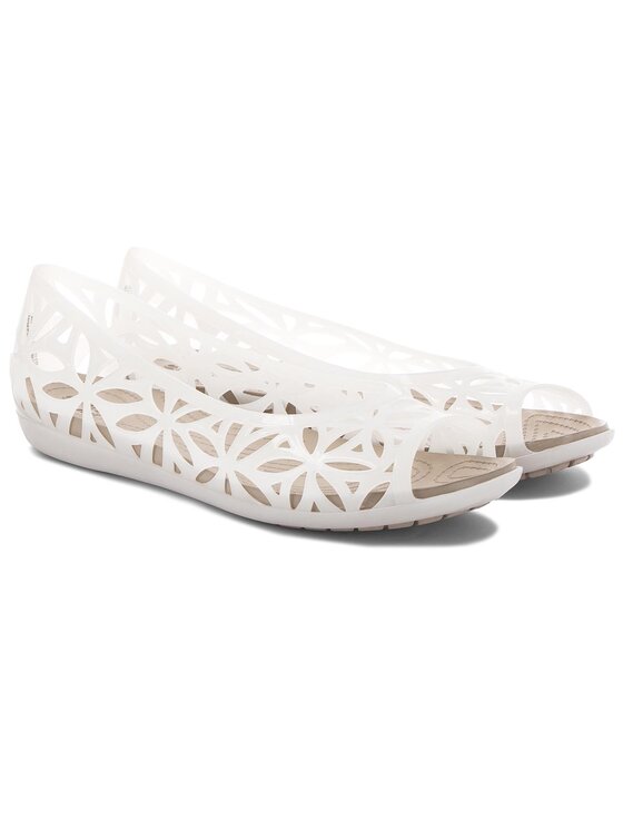 Crocs Zapatos hasta el tobillo Crocs Isabella Jelly II Flat W 204941 Blanco