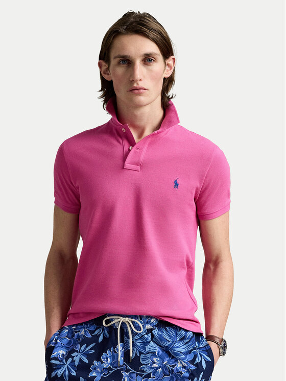 Polo Ralph Lauren Поло 710536856447 Рожевий Slim Fit | Evzuttya.com.ua