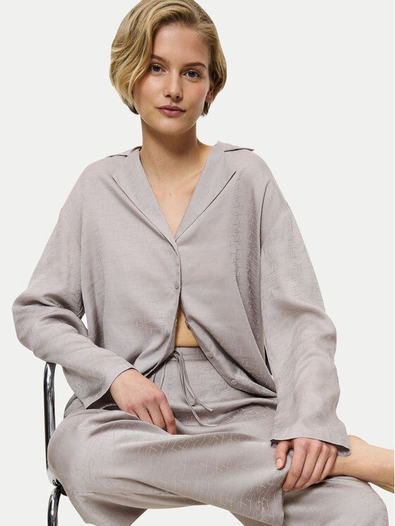 Triumph Triumph Spodnji del pižame Silky Sensuality 10221174 Siva Relaxed Fit