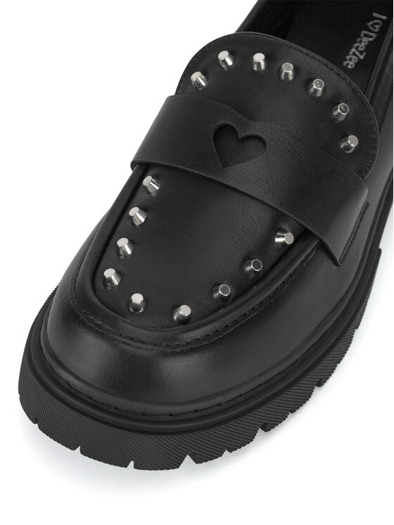 DeeZee Loafersy DeeZee CS6320-02 Černá