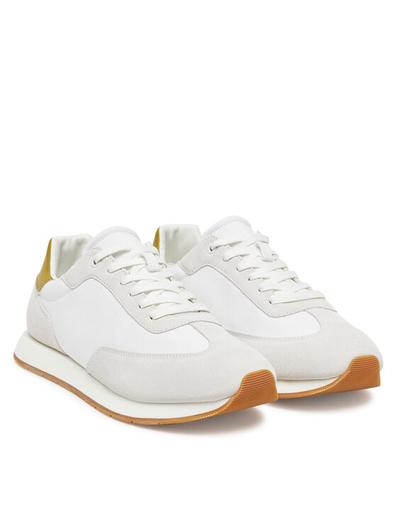 Calvin Klein Sneakers Calvin Klein Low Prof Runn Laceup Cv Mix HM0HM01723 Bianco