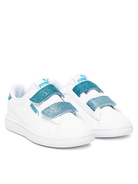Puma Снікерcи Puma Smash 3.0 L Glitter Velcro V Ps 395609 08 Білий