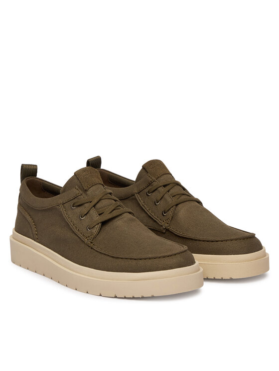 Clarks Туфлі Clarks Polden Moc 26186615 Хакі