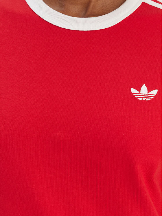 adidas adidas Футболка 3-Stripes KD3676 Червоний Slim Fit