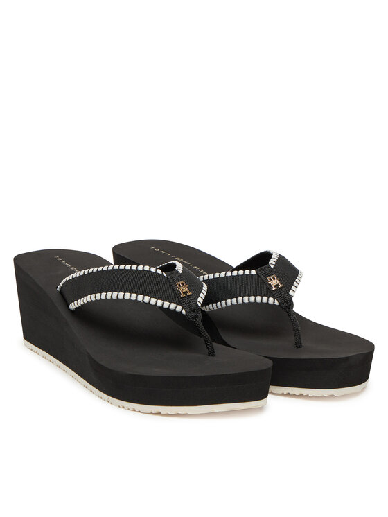 Tommy Hilfiger Flip flop Tommy Hilfiger FW0FW08738 Negru