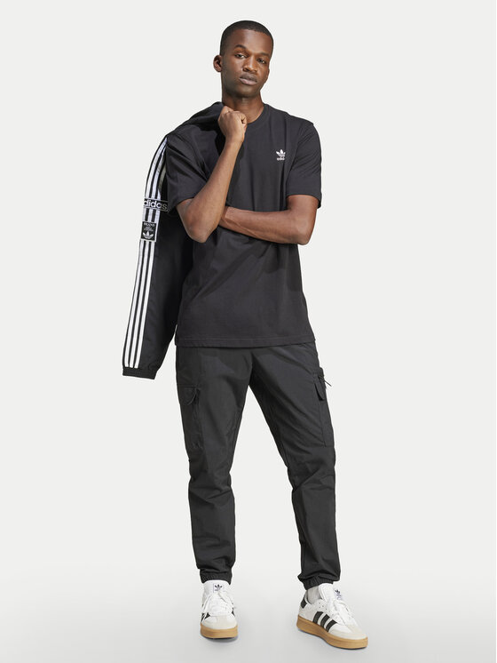 adidas adidas T-Shirt Trefoil Essentials JI8545 Μαύρο Regular Fit