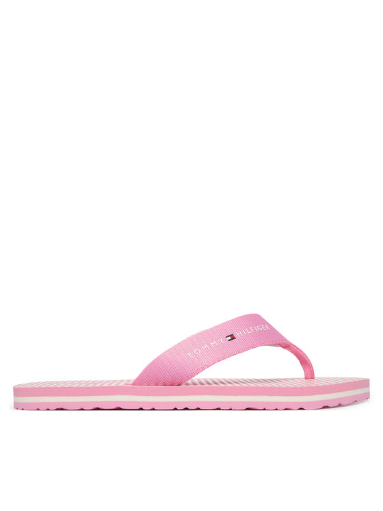 Tommy Hilfiger Japanke Tommy Hilfiger Th Ithaca Stripe Summer Sandal FW0FW09192 Ružičasta