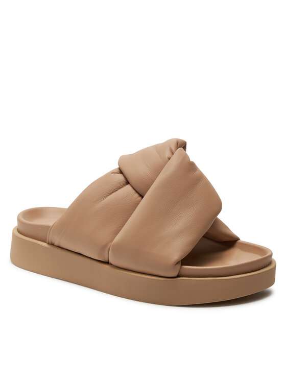 Inuikii Шльопанці Inuikii Soft Crossed 70104-140 Бежевий