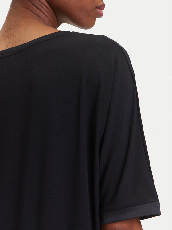 BOSS BOSS Zgornji del pižame Sheen 50545569 Črna Relaxed Fit