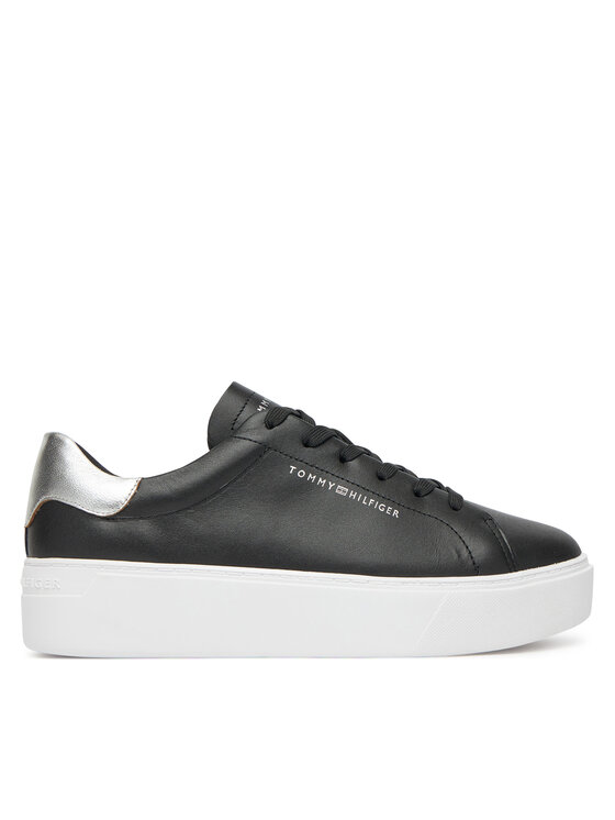 Tommy Hilfiger Sneakers Tommy Hilfiger Essential Platform Court Sneaker FW0FW08756 Nero