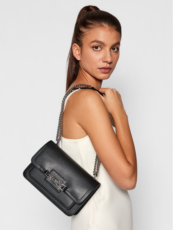MICHAEL Michael Kors Дамска чанта MICHAEL Michael Kors Heather 30S2S7HL3L Черен