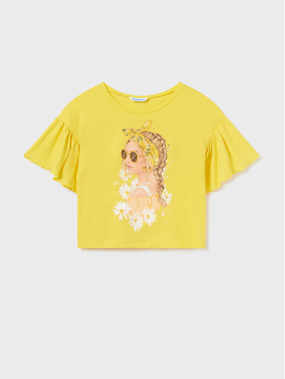 Mayoral Mayoral T-Shirt 6051 Κίτρινο