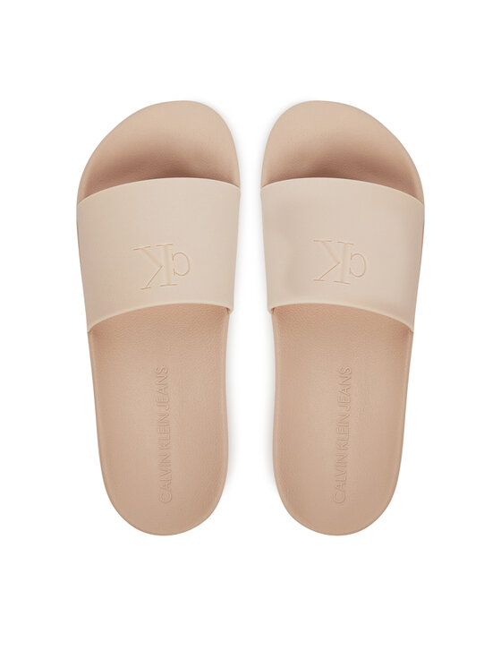 Calvin Klein Jeans Klapki Calvin Klein Jeans Slide Monogram Tpu YW0YW01715 Różowy