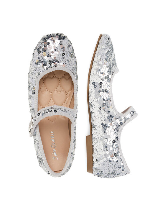 Juicy Couture Baleríny Juicy Couture CEO-CM250112-1 Strieborná