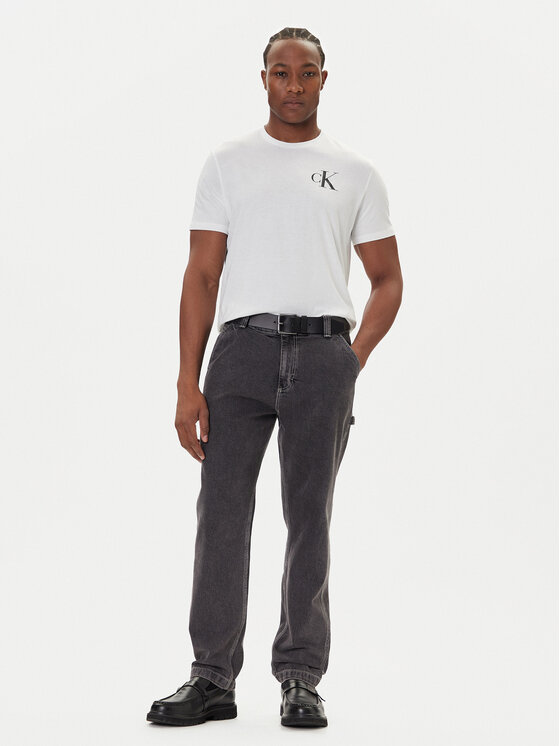 Calvin Klein Jeans Calvin Klein Jeans Camiseta 30s Chest Logo LV04RD865G Blanco Regular Fit