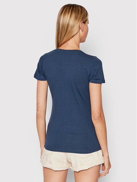 Pepe Jeans Pepe Jeans Футболка New Virgina PL505202 Cиній Slim Fit