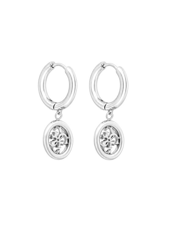 Guess Naušnice Guess JUBE02 135JW Stříbrná