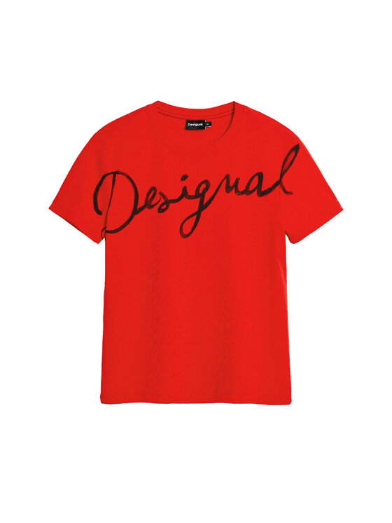 Desigual Desigual Camiseta Florencia 26SWTK07 Rojo Regular Fit