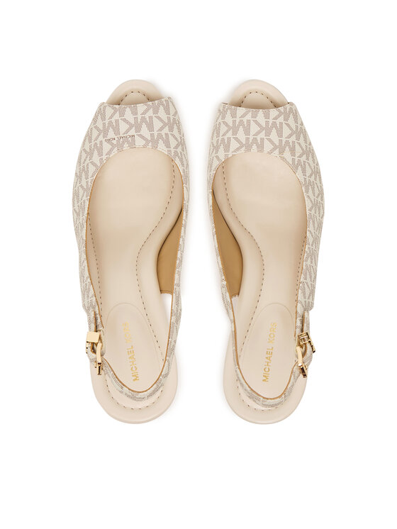 MICHAEL Michael Kors Босоніжки MICHAEL Michael Kors Rosie Wedge 40S6RSHS1B Кремовий
