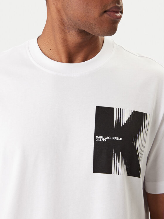 Karl Lagerfeld Jeans Karl Lagerfeld Jeans Camiseta B1M17066 Blanco Regular Fit