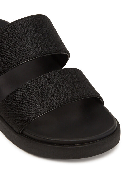 Calvin Klein Чехли Calvin Klein Flat Slide Jacq HW0HW02487 Черен