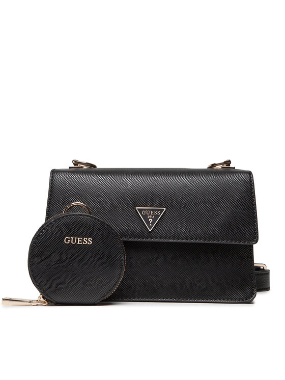 Guess Torbica Guess Alexie Crossbody Flap HWVG84 16190 Crna