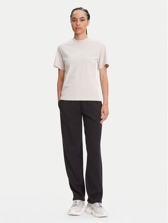 adidas adidas Футболка Essentials 3-Stripes JE1237 Бежевий Regular Fit