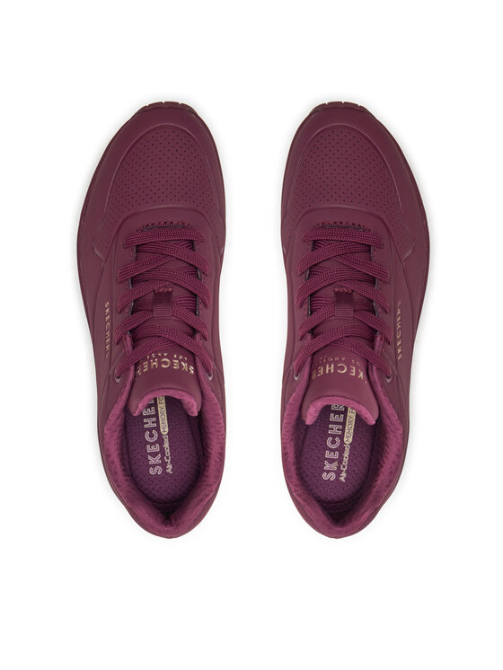 Skechers Снікерcи Skechers Uno Stand On Air 73690/PLUM Бордовий